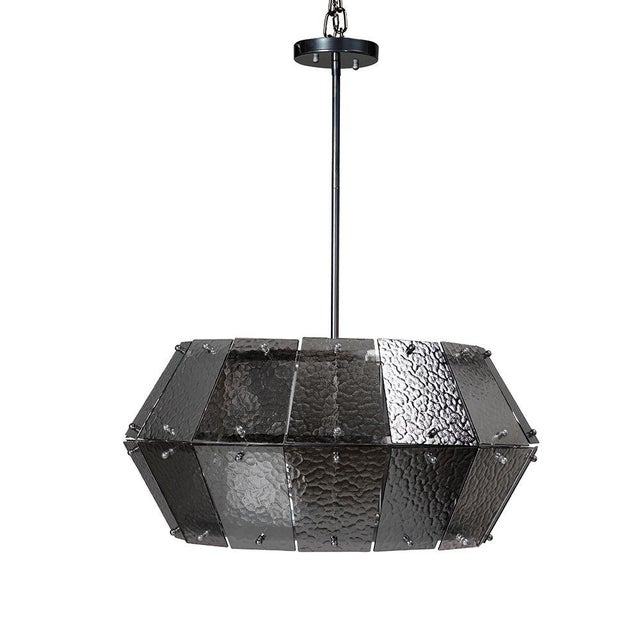Metal NOIR Obsidian Chandelier, Large For Sale - Image 7 of 7