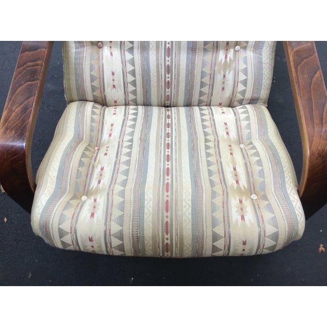 Wood Mid 20th Century Modern Upholstered Westnofa Lounge Chair or Rocker For Sale - Image 7 of 9