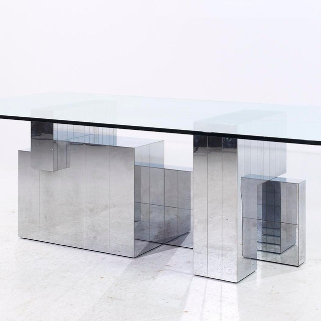 Paul Evans for Directional Mid Century Chrome Cityscape Dining Table For Sale In Chicago - Image 6 of 8