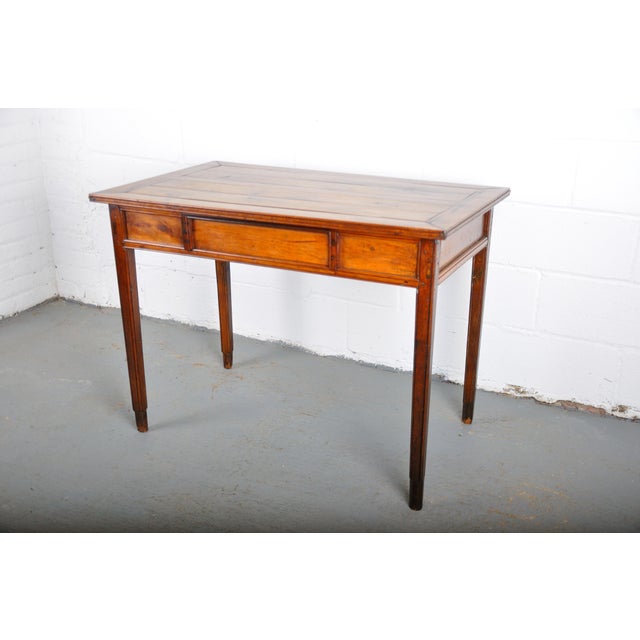 Vintage French Country Style Oak Writing Desk W/ One Drawer Chairish