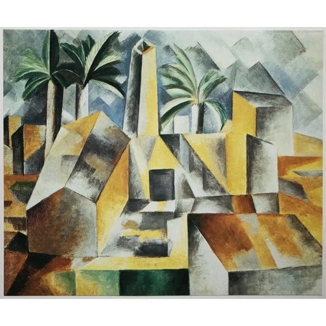 Printmaking Materials 1985 After Pablo Picasso "The Hill a Horta De Ebro", Parisian Cubist Full-Color Print For Sale - Image 7 of 8