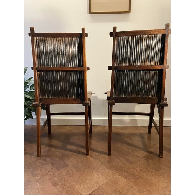 19th Century Pair of Chinese "Country Ming" Southern Official’s Hat Chairs For Sale - Image 4 of 14