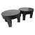Early 21st Century Jetta Ebony Vintage Round Low Coffee Table For Sale - Image 5 of 6