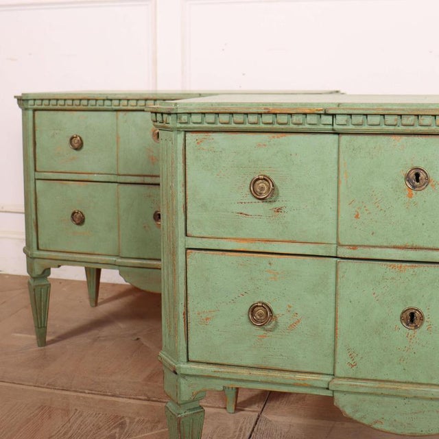 Swedish Breakfront Commodes, Set of 2 For Sale - Image 4 of 12