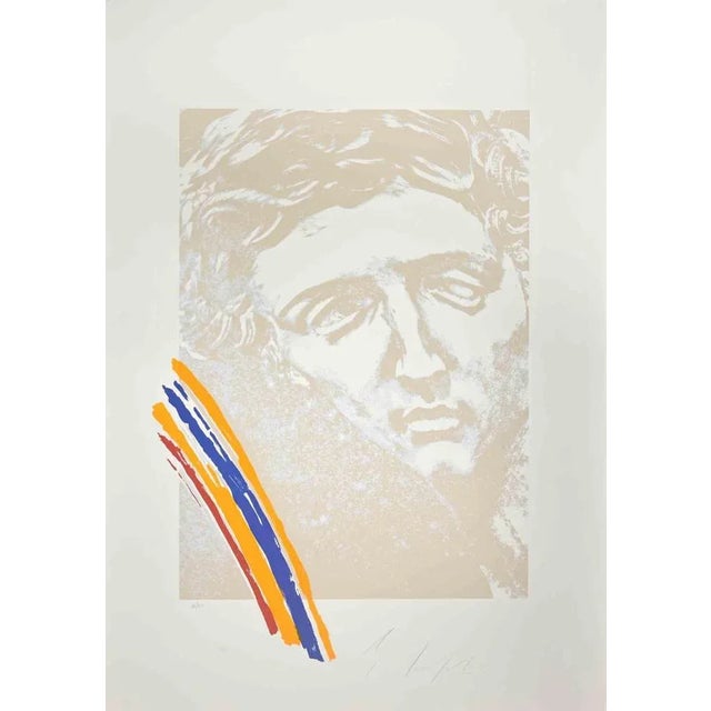 Contemporary Mino Trafeli, Michelagnolo, Screen Print, 1984 For Sale - Image 3 of 3