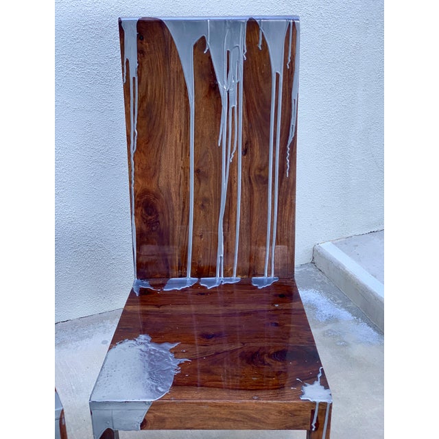 Early 20th Century Acacia Wood Chairs For Sale - Image 14 of 17