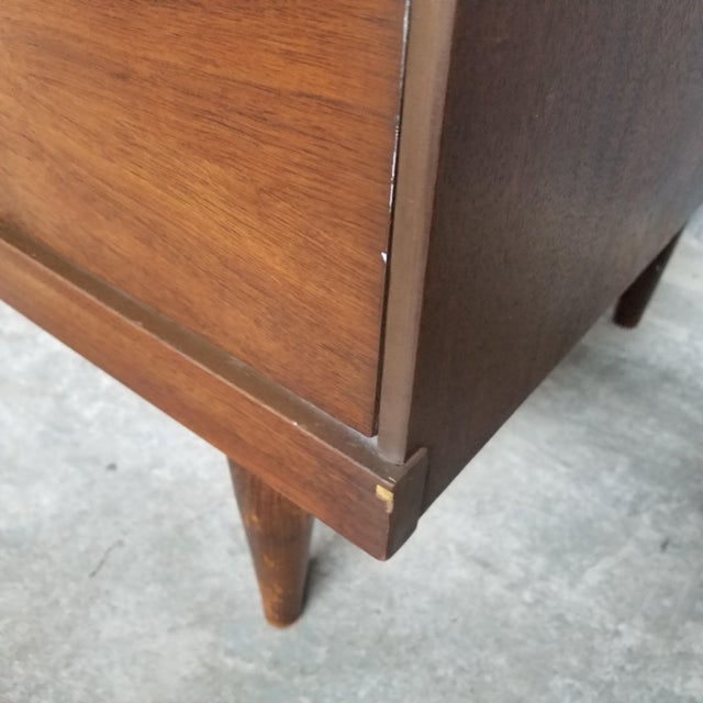 1960s Bassett Furniture Mid Century Walnut Highboy Dresser Chairish