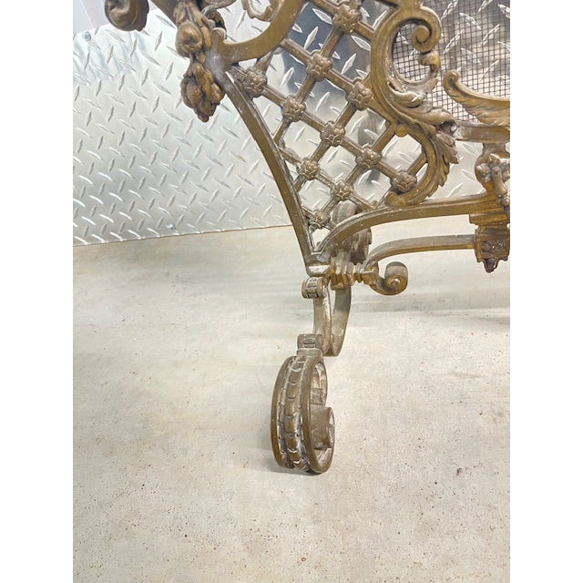 Bronze Fire Place Screen For Sale - Image 4 of 5