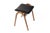 Isamu Kenmochi Mid Century Vintage Stacking Bentwood Stool — Isamu Kenmochi for Akita Mokko — Black Vinyl For Sale - Image 4 of 8