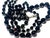 1930s 1930s Made in Austria Black Faceted Glass (French Jet) Three Strand Necklace For Sale - Image 5 of 7