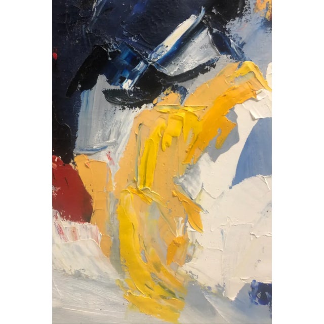 Abstract 1970s Barbara DeSassure Abstract Oil on Canvas For Sale - Image 3 of 9