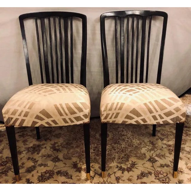 Georg Kofoed Scandinavian Modern ebony or rosewood dining chair. Can purchase as many as are needed from this long and...