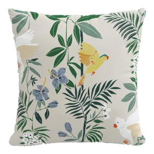 18" Indoor/Outdoor Pillow in Belize Chinoiserie Cream