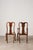 Queen Anne Set of 8 | Walnut Queen Anne Style Dining Chairs (C. 1930) With Newly Upholstered Gingham Cushions For Sale - Image 3 of 4