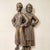 Figurative Vintage Pair of Cast Iron Andirons of a Colonial Dutch Boy & Girl Figurines For Sale - Image 3 of 12