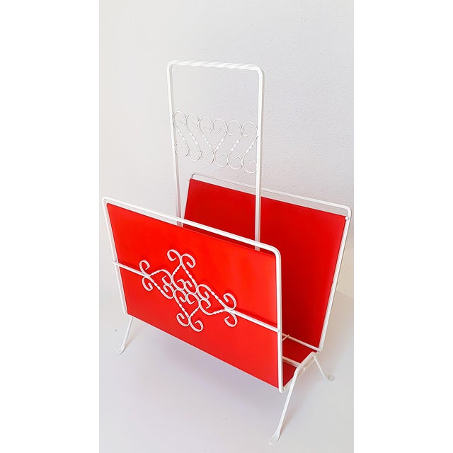 Red Vintage Newspaper Rack, 1970s For Sale - Image 8 of 8