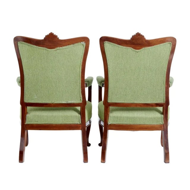 Mid-Century Carved Dining Chairs, Set of 6 For Sale - Image 9 of 12