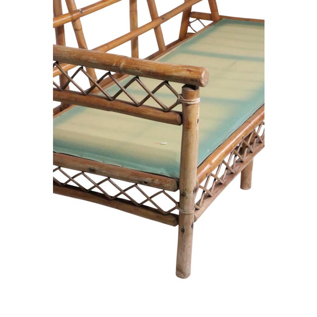 Mid 20th Century Bamboo Sofa For Sale - Image 11 of 11