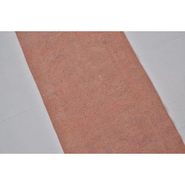 Textile Natural Wool Runner Rug, 1960s For Sale - Image 7 of 11