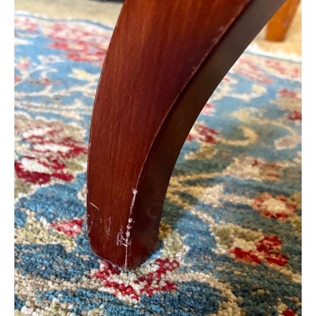 1990s Greystone Mahogany Reproduction English Library Chair For Sale - Image 10 of 12