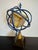Blue and Golden Vintage Global Armillary Sphere For Sale - Image 4 of 4