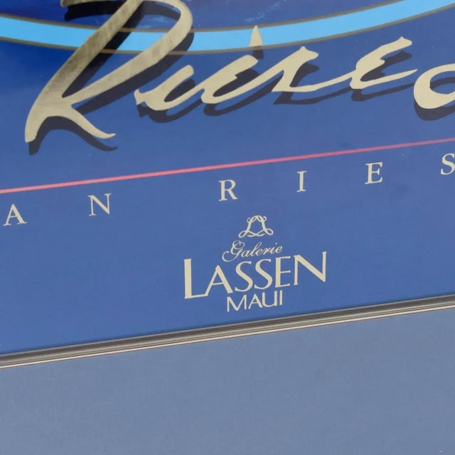 Plastic Christian Riese Lassen Genesis Hawaiian Ocean Fantasy Framed Galerie Lassen Print For Sale - Image 7 of 11