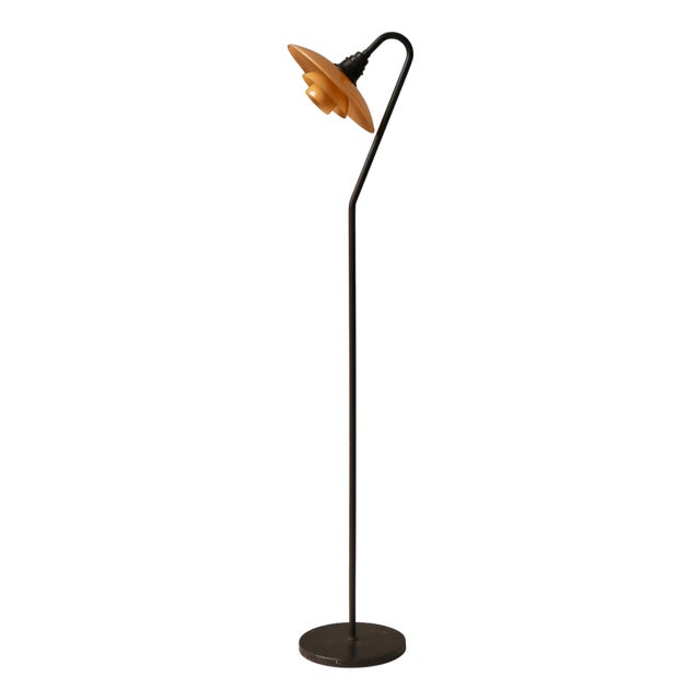 Early Patented PH 3/2 Floor Lamp attributed to Poul Henningsen for Louis Poulsen, 1930s For Sale