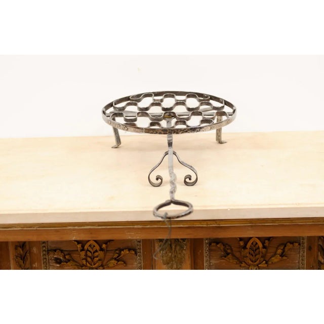 French 19th Century Iron Fireplace Grill with Petite Feet and Long Handle For Sale - Image 9 of 13