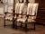 Crafted in Southern France circa 1870, this elegant pair of antique Louis XIII armchairs combines bold sculptural carving...
