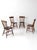 Wood Antique Plank Seat Farmhouse Windsor Dining Chairs Set of 4 For Sale - Image 7 of 17