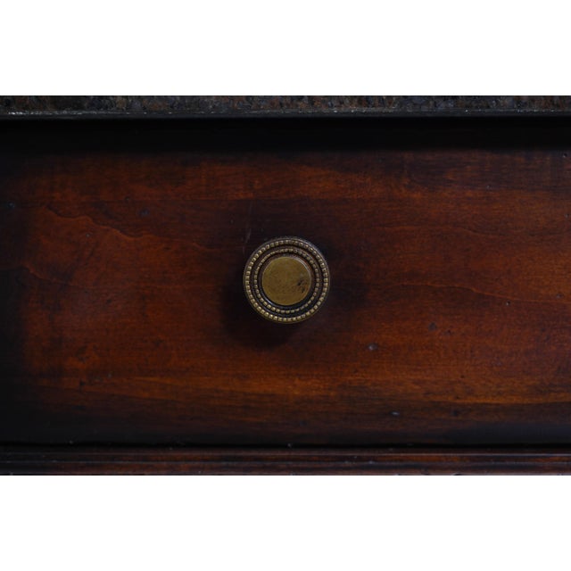 Henredon Acquisitions Granite Top Console Table For Sale - Image 14 of 18