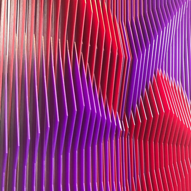 Abstract Jose Margulis, Juxtapose 4 - Geometric Abstract Kinetic Art By J. Margulis, 2017 For Sale - Image 3 of 5