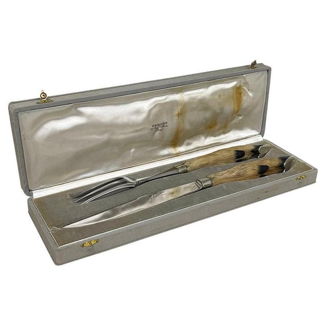French Carving Set by Eloi for Hermès, 1920s For Sale - Image 12 of 12