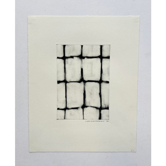 Abstract Late 20th Century Abstract Monotypes by Russell Christoffersen - Set of 3 For Sale - Image 3 of 6