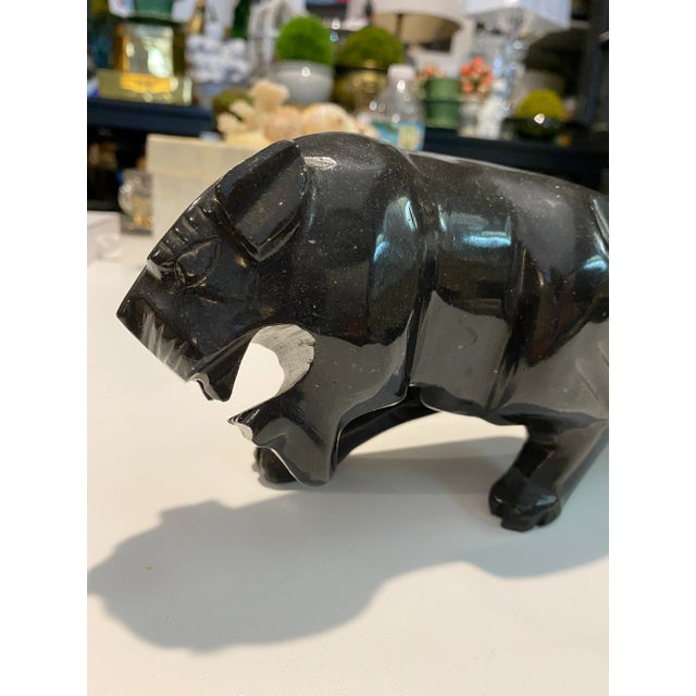 Art Deco Deco Black Ónix Panther For Sale - Image 3 of 6