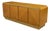 1970s Art Deco Form Faux Bamboo Maple & Brass Modern Credenza or Chest For Sale