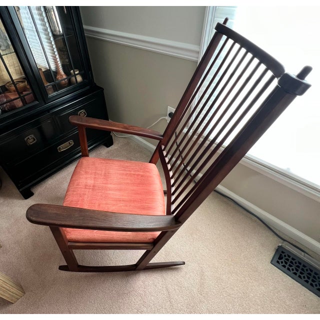 Swedese Mobler Vintage 1960s Mid Century Scandinavian Modern Rocker Attributed to Yngve Eckstrom for Swedese Mobler For Sale - Image 4 of 11