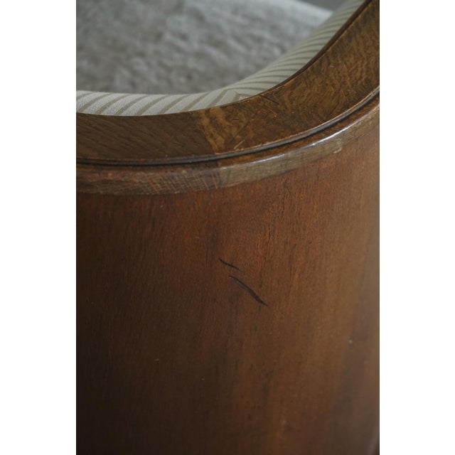 Antique Empire Style Sofa in Oak and Lamswool Upholstery, 1850s For Sale - Image 16 of 18