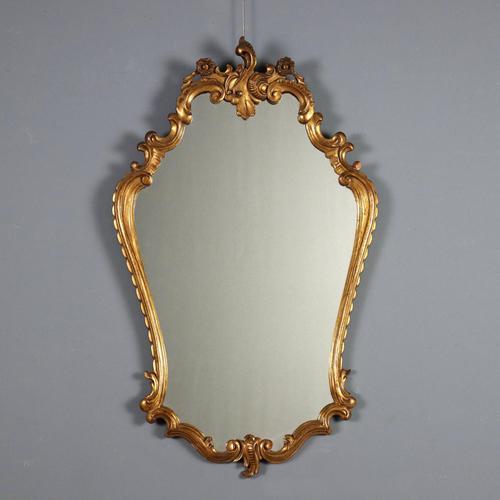 Carved and Gilded Wooden Mirror For Sale - Image 9 of 9