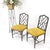 Mid 20th Century Pair Mid-Century Modern Decorative Ebonized Walnut Faux Bamboo Side Chairs Mint For Sale - Image 5 of 15