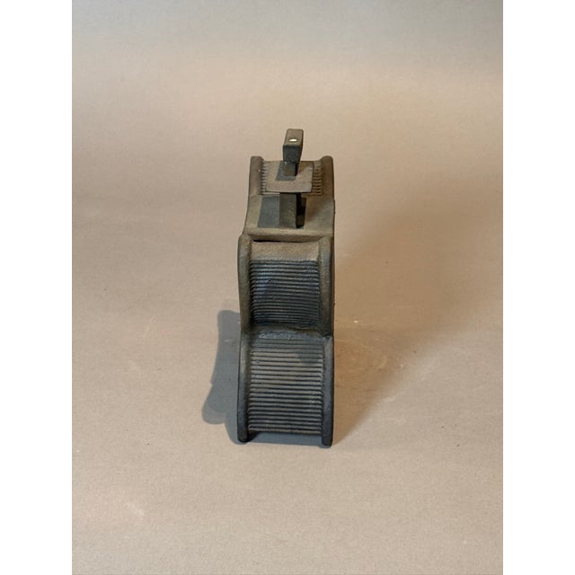 Dark Gray Late 20th Century Unique Modern Asian-Inspired Ceramic Headrest Sculpture With Removable Top For Sale - Image 8 of 9