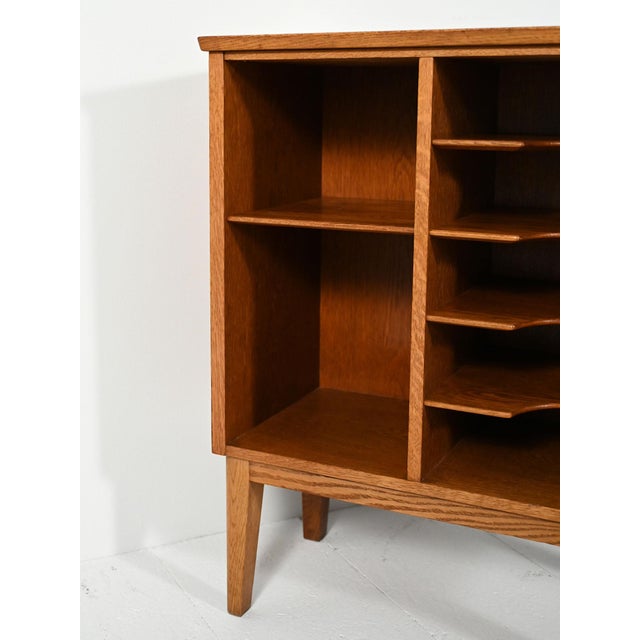 Wood Oak Magazine Rack from Åvidabergs, 1950s For Sale - Image 7 of 11