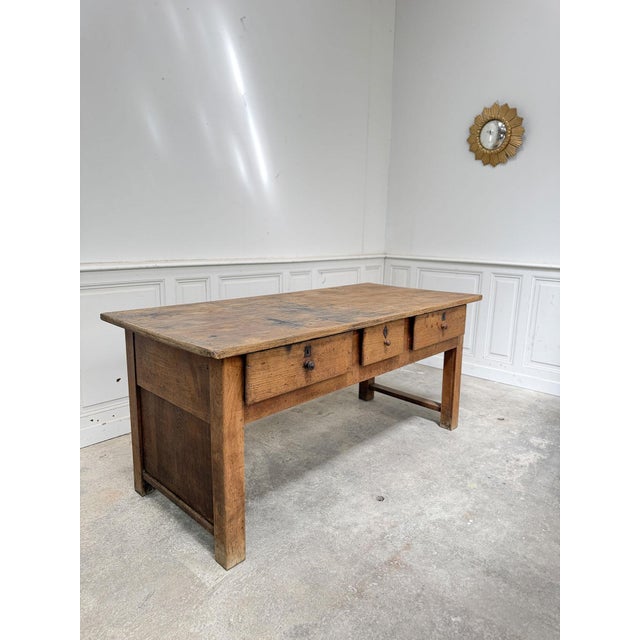 Antique Workshop Workbench, 1900s For Sale - Image 11 of 11