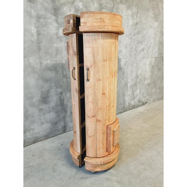 Vintage Industrial Drinks Cabinet in Pine, 1930s For Sale - Image 17 of 18