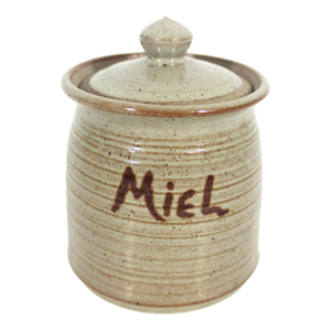 Vintage French Studio Pottery Honey Pot Jar