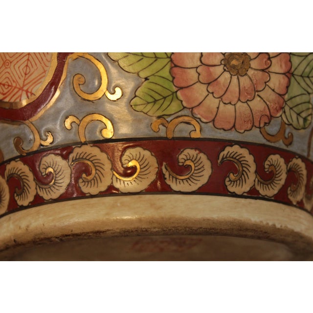 Vintage Asian Porcelain Vase For Sale - Image 12 of 13