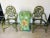 McGuire Cracked Ice Rattan Dining Set - Set of 5 For Sale In Miami - Image 6 of 11