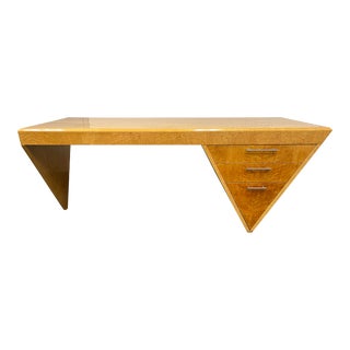 Custom Design French Post Modern Maple Desk For Sale
