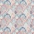 Sample - Schumacher Albizia Embroidery Fabric in Delft & Rose For Sale