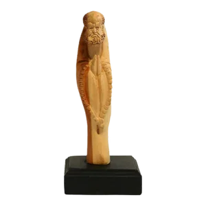 Damo Camphor Statue With Long Prayer Beads